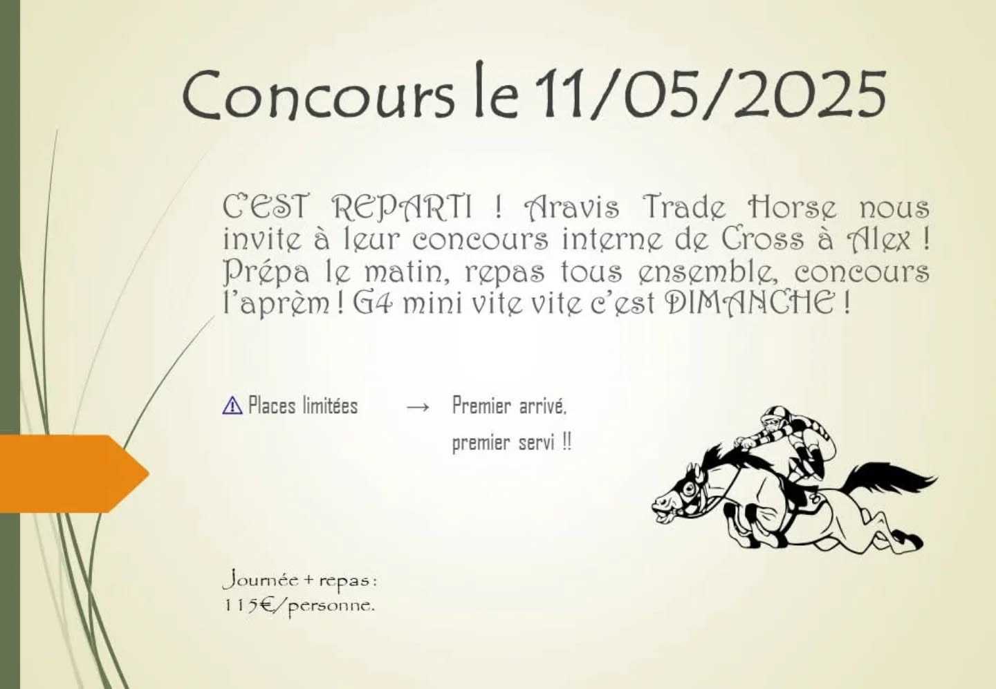 VITE VITE Inscriptions au cross de ce dimanche !